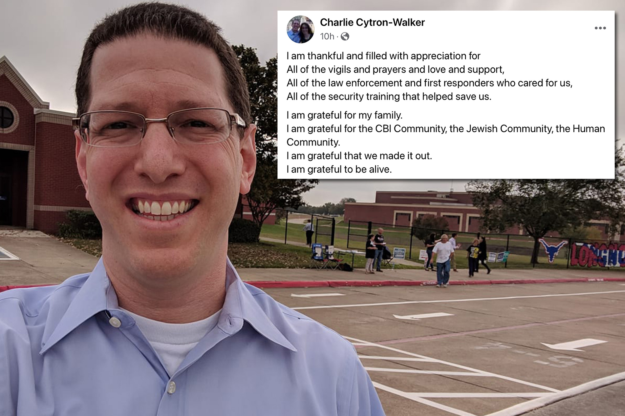 ‘I’m grateful to be alive’: Jewish world shaken in aftermath of Texas synagogue attack