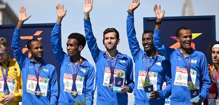 Israel’s marathon team wins gold in Munich 50 years after Olympics massacre