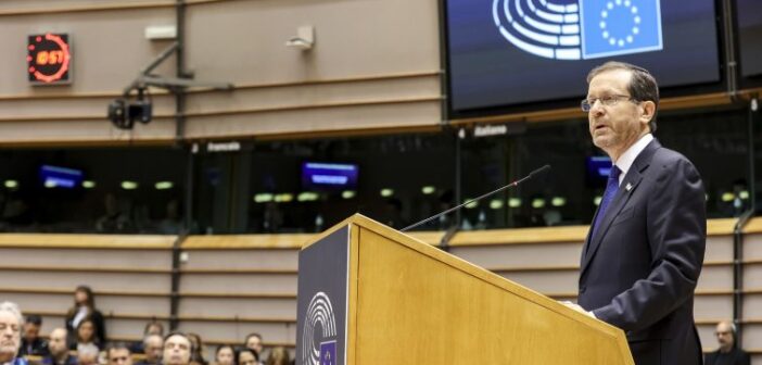 Israeli President Herzog in address to the European Parliament: ‘The Holocaust was not born in a vacuum’