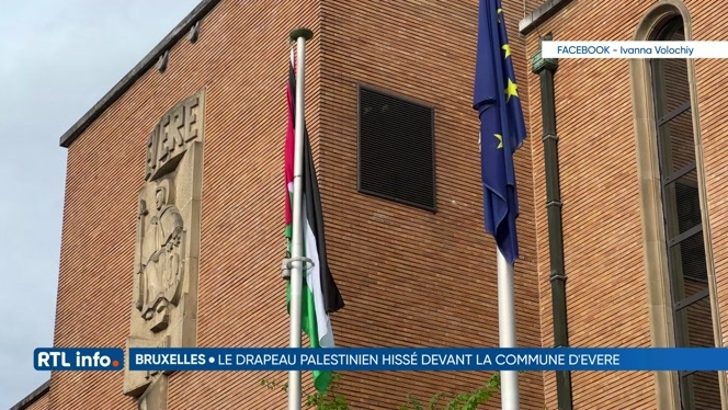 Palestinian flag raised in front of Brussels commune town hall - EJP