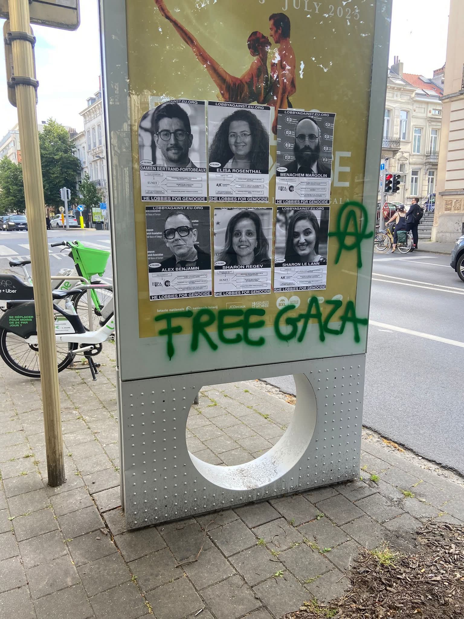 Antisemitic incitement: posters with names and photos of Jewish personalities...