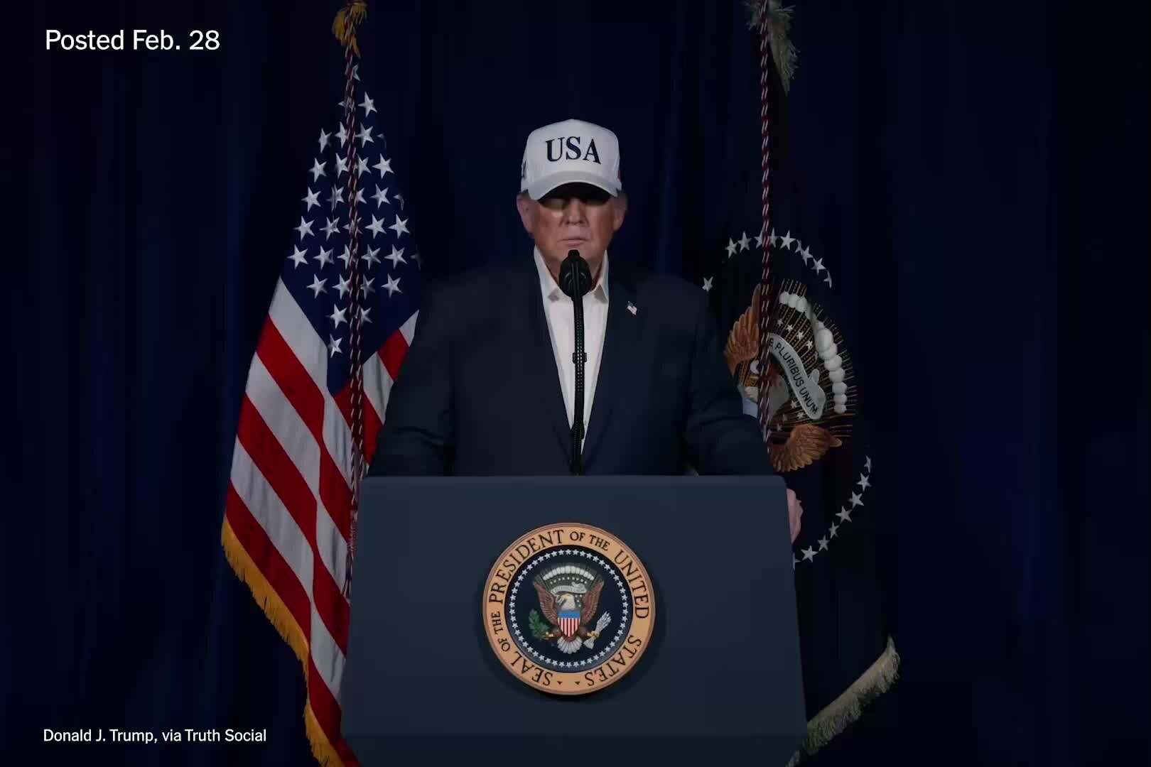 Trump: Strikes aim to eliminate ‘imminent threats’ from Iran regime