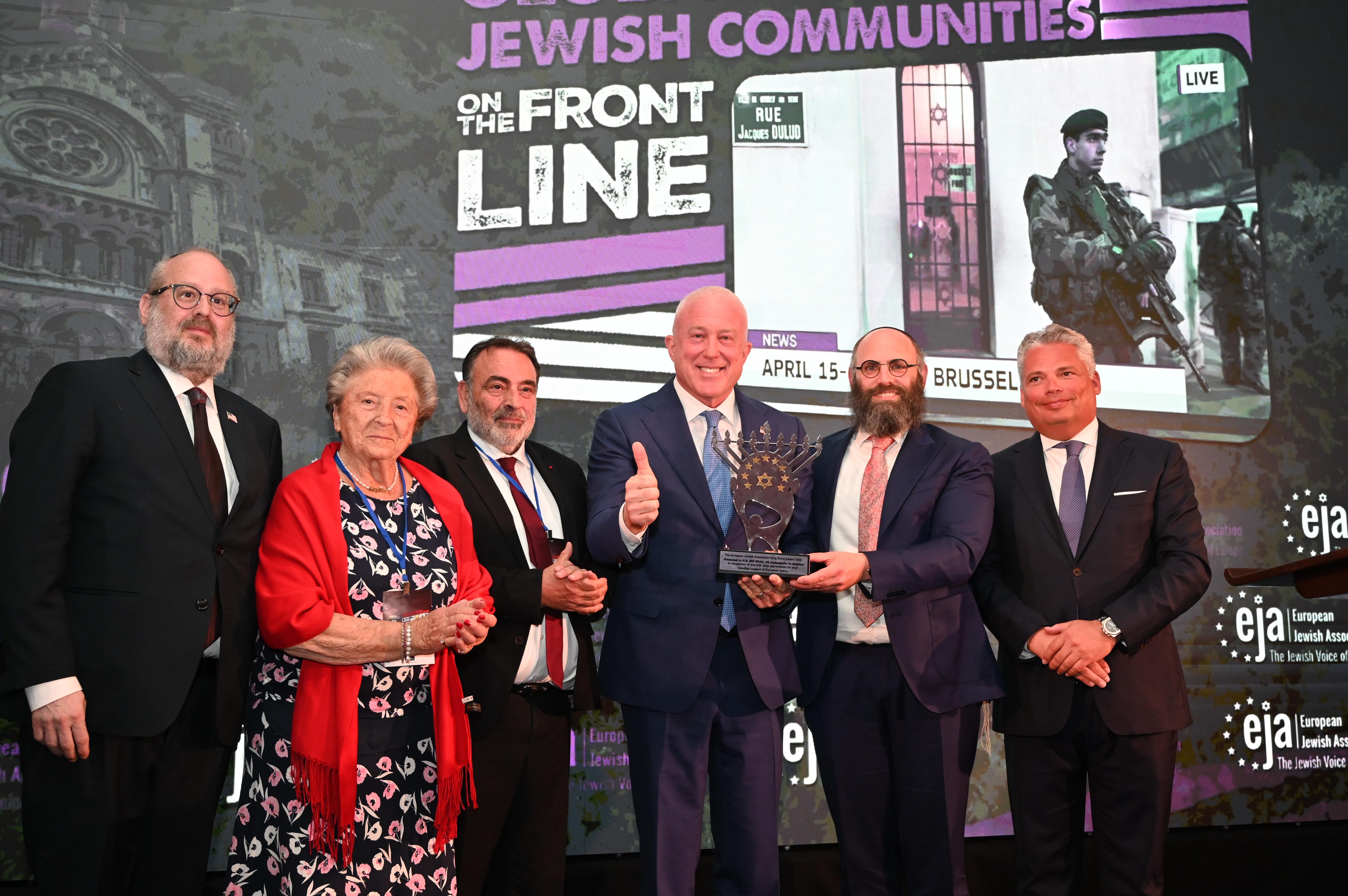 U.S Ambassador to Belgium honored with presitigious EJA King David Award for...