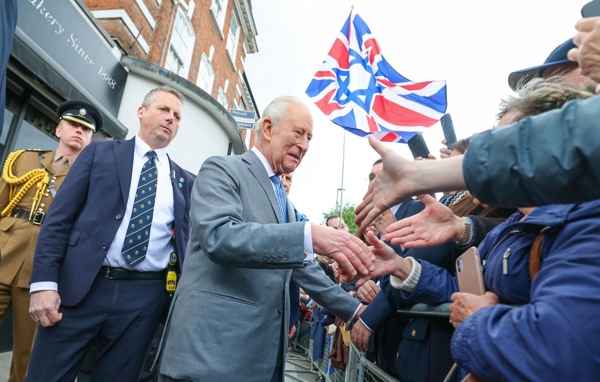 King Charles visits London area hit by attacks on Jews