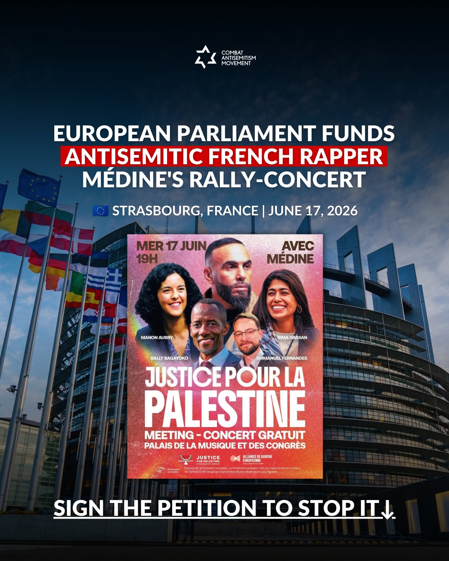 Urgent campaign launched to stop European Parliament from hosting antisemitic...