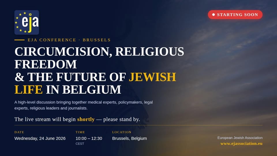 ‘Banning Brit Milah in Belgium would in effect ban the possibility of Jewish...